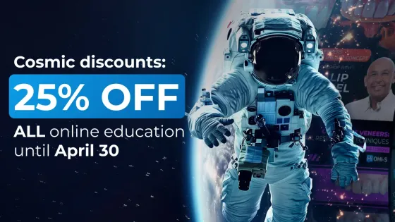 Cosmic discounts: 25% OFF ALL online education until April 30