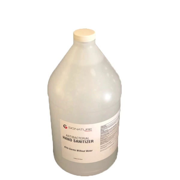 Gel desinfectante para manos a base de alcohol etílico al 70% sin fragancia.