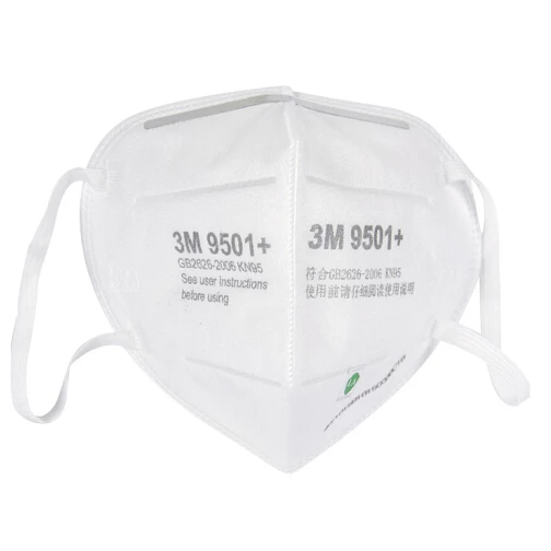 3M 9501+ KN95 - Tamaño estándar / Mascarilla de partículas con lazo de oreja de punto