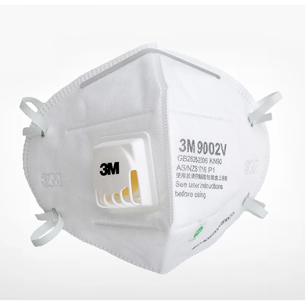 3M KN90 25/caja. Pliegue plano, banda para la cabeza, aprobado por GB2626-2006 (China) para partículas.