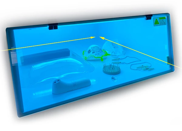 Scatola di decontaminazione con luce UV per maschere N95 AirClean Systems 24" - fino a 12.