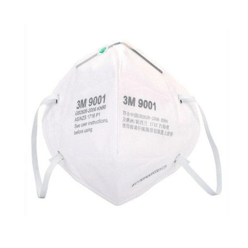 3M 9001 - KN90 - Tamaño estándar / Respirador de partículas estilo lazo para la oreja 50/caja