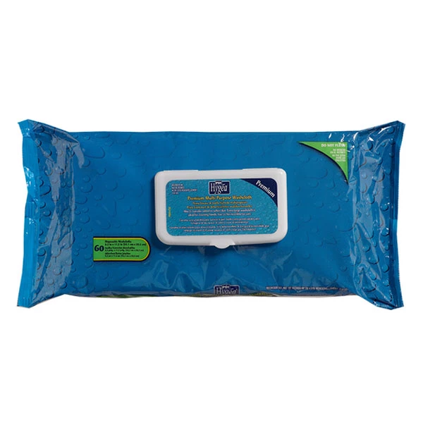 Hygea Panni Multiuso Premium, Confezione da 6 Softpack, 60 salviette ciascuna