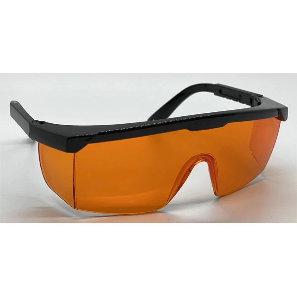 Gafas de seguridad dental ZT, color naranja, 1 unidad. Lentes anti-LED, no antiempañantes.