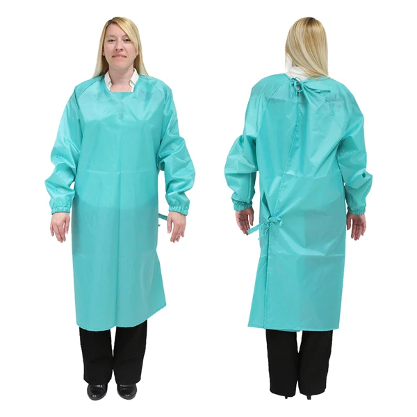ODS Reusable & Washable AAMI Level 1 Gown, Green, 1/Pk. Water Resistant