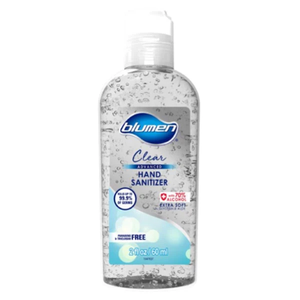 Blumen Advanced Hand Sanitizer with 70% Alcohol, Clear, 50 x 2oz Bottles/Case