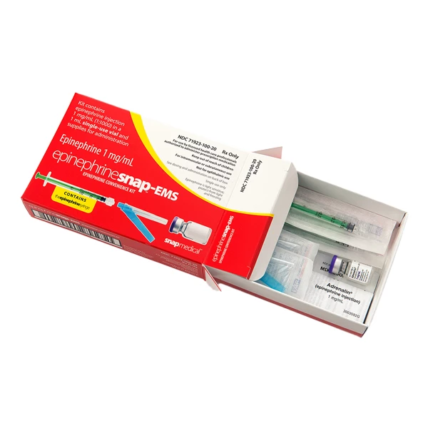 Epinefrina Snap Kit EMS, 1/Paq. Diseñado para uso por profesionales de la salud.