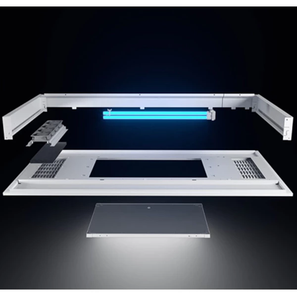 UV Angel UVGI Air Sterilization System with LED Downlight, Single Unit. Using
