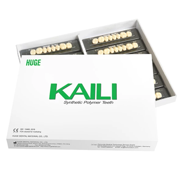 Denti in Polimero Sintetico Kaili, Posteriori Inferiori, Taglia 34, Colore B1, 96/Pac, 1/Pac