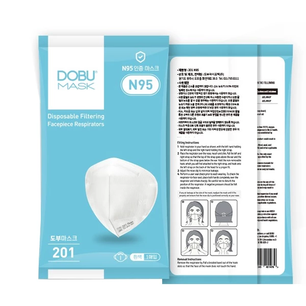 Dobu N95 Disposable Facepiece Respirator NIOSH Approved, Box of 25 Masks. Due