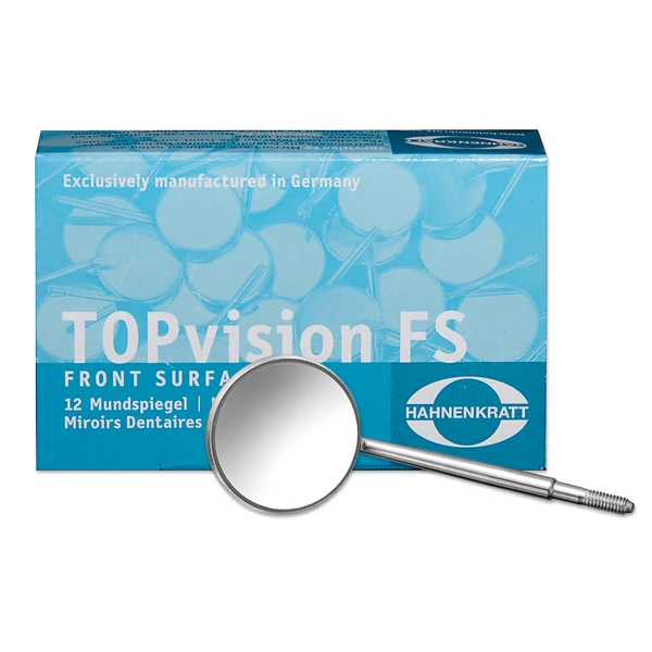 TOPvision FS Chromium # 5 Mouth Mirror, Plane CS Thread Cone Socket 12/Bx