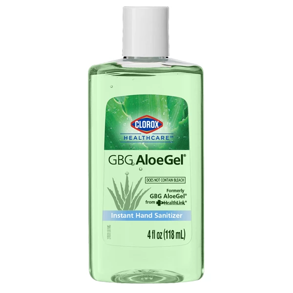 Clorox Healthcare GBG AloeGel Instant Hand Sanitizer, 4 oz. Bottle. Fresh