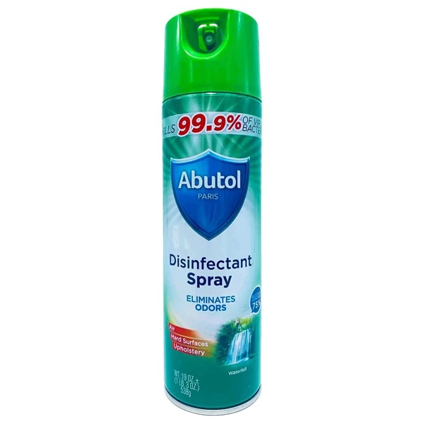 Abutol Antibacterial, 75% Ethanol Disinfectant Spray, Waterfall, 19oz Can