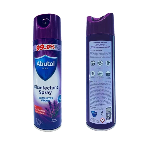 Spray disinfettante Abutol antibatterico, 75% etanolo, lavanda inglese, 19oz