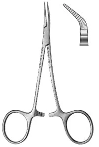 Hu-Friedy Peet 45 degree angle silver point locking Forceps