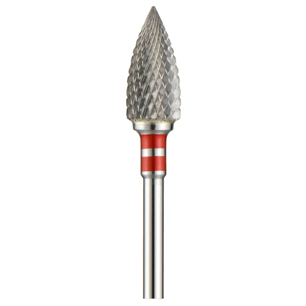 TriRockDental HP #81A/61A, Forma de Llama Fina - Corte de Diamante 1/Paq. Cabeza de 6.0 mm