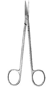 Hu-Friedy 6.25" #2 Kelly straight surgical scissors with one serrated blade