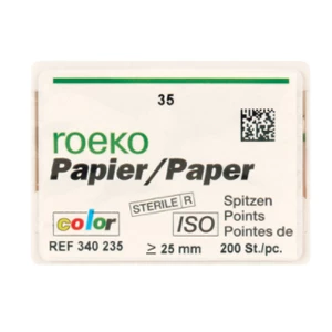 Roeko Color #35 Absorbent Paper Points - 200/Box, EXPORT PACKAGE. Color points Roeko Color #35 Absorbent Paper Points - 200/Box, EXPORT PACKAGE. Color points