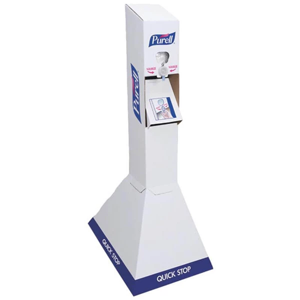 Purell Quick Stop Floor Stand Kit. Includes 2 x 1000mL Refills of Sanitizer