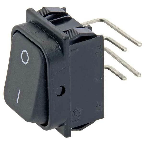 House Brand Rocker Switch (On/Off) for GENDEX 765 DC, PCB Mount, Black Body