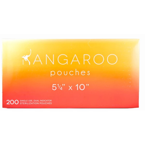 Buste di sterilizzazione autoadesive Kangaroo 5,25" x 10", 200/box. Interno