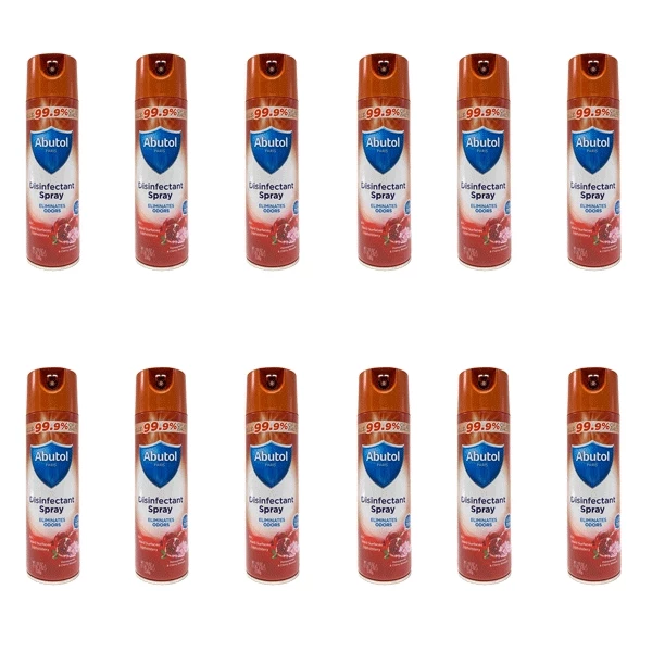 Abutol Antibacterial 75% Ethanol Disinfectant Spray Pom and Cherry 19oz 12pcs