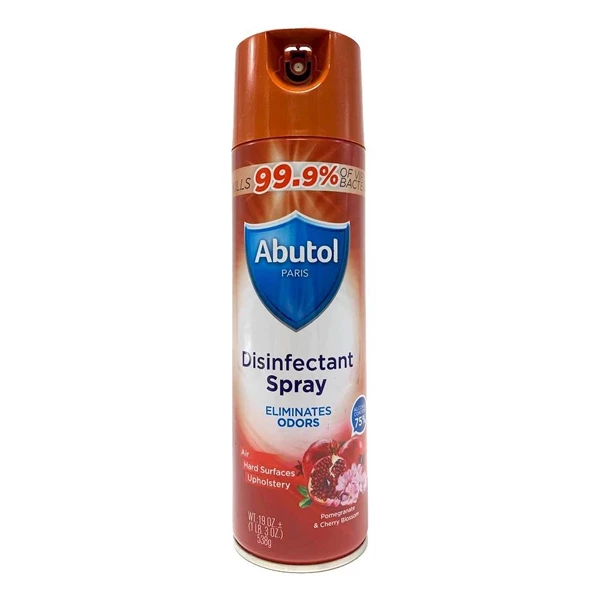 Abutol Antibacterial 75% Ethanol Disinfectant Spray Pom and Cherry 19oz 12pcs