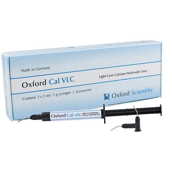 Oxford Cal VLC Liner di Idrossido di Calcio 2x 2ml (3.3g) Siringhe, 6 punte
