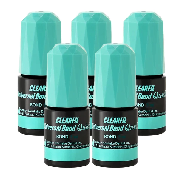 CLEARFIL Universal Bond Quick 5x 1 ml Flaconi di prova. Rilascio di fluoro.