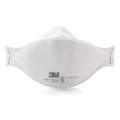 Aura 9210+ NIOSH N95 Respiratore Particolato, Confezione da 240 Respiratori. Piatto