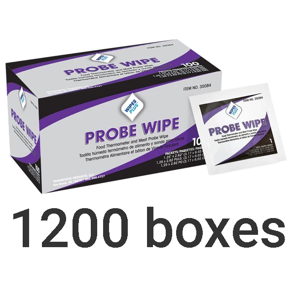 WipesPlus 1.18" x 2.62" Пробные салфетки 1200 штук, 100 пакетиков в коробке
