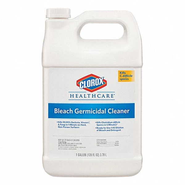 Clorox HealthCare Bleichmittel Keimabtötender Reiniger, 128 oz. (1 Gallone) Nachfüllung. Entspricht
