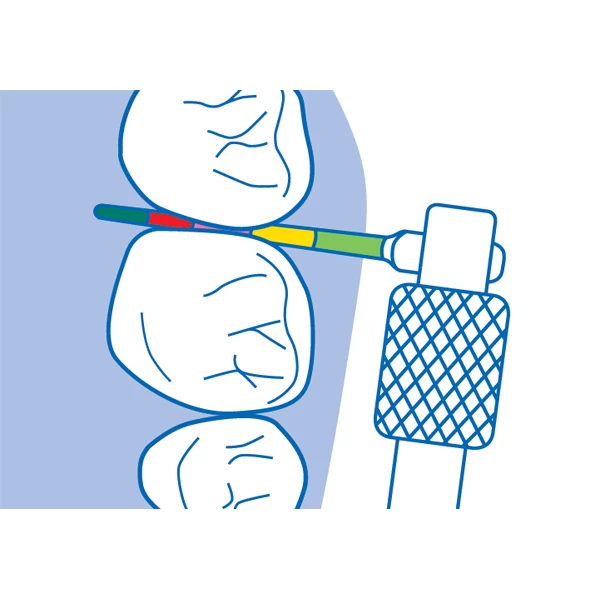 Curaprox IAP Sonda - Puntas de Sonda de Acceso Interdental, 12/Paq. Mide el espacio interdental.