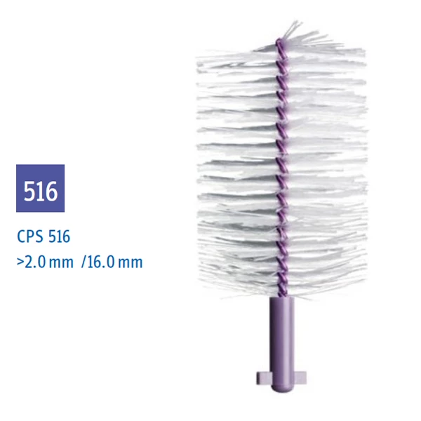 Curaprox Soft-Implant CPS 516 межзубные щетки 2 - 16 мм фиолетовые, 3 шт. в упаковке