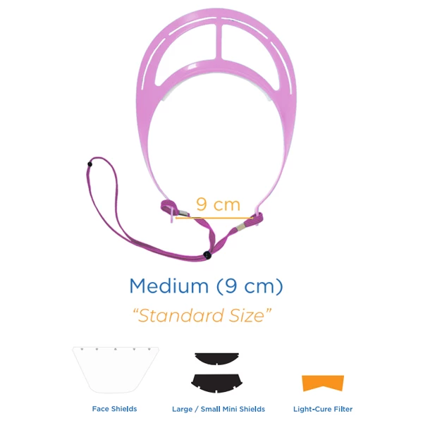 iVisor Loupe Visor And Shield Kit - Pink, Size Medium (9cm). Contains 1 Pink