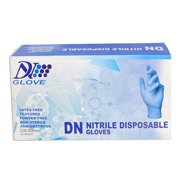 DN Glove Small Nitrile Gloves, Powder Free, Black, Case of 10 Boxes, 100/Bx