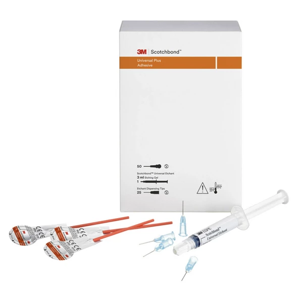 Kit de dosis unitarias de adhesivo 3M Scotchbond Universal Plus. Incluye 100 dosis unitarias.