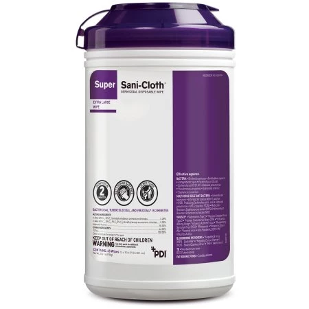 Super Sani-Cloth Salviette Germicide, X-Large, 65/Confezione, 6 Confezioni/Cassa