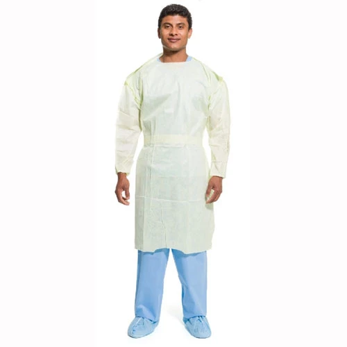 Kimberly-Clark Tri-Layer Isolation Gown, AAMI Level 2, Large, 10/Case, Yellow