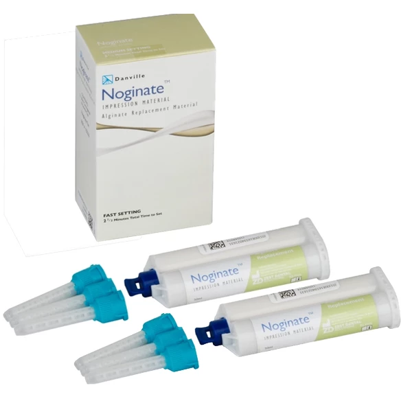 Sustituto de alginato Noginate 2x 50ml cartuchos. Fraguado rápido: 2½ min de fraguado total.