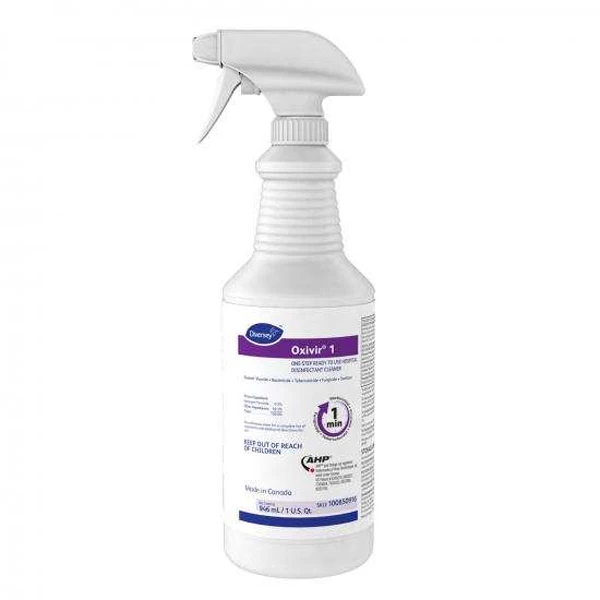 Oxivir 1.5% Peróxido de Hidrógeno Limpiador Desinfectante, botella de spray de 32 oz, 1/unidad.