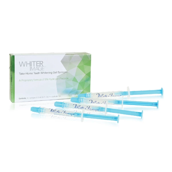 Whiter Image Gel sbiancante al 12% HP da portare a casa, 4 siringhe da 1,2 ml e punte. Whiter