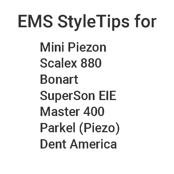 Vista Piezo Parodontal PTL (Perio Dünn-Links-Biegung) Scaler-Spitze im EMS-Stil 1/Stk.