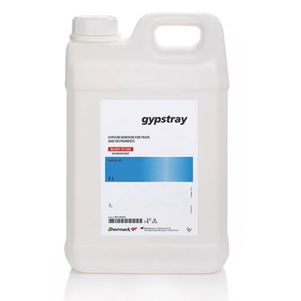 Gypstray Removedor de Yeso para Bandejas e Instrumentos, Botella de 3 Litros