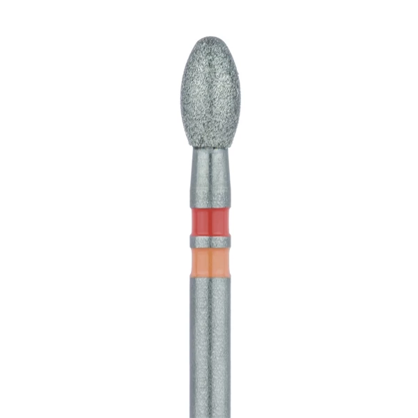 Meisinger FG #833.023 Fresa di diamante zirconia a forma di uovo a grana fine, 5/Pk. 2,3 mm.