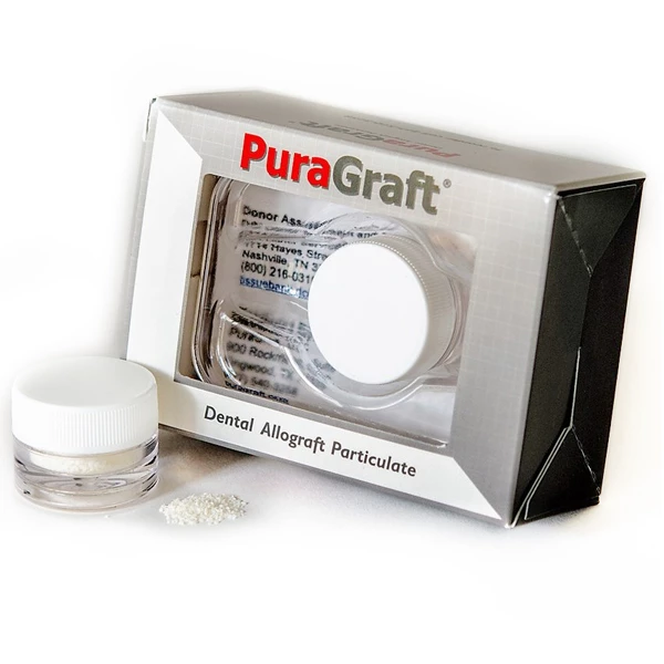 PuraGraft 0,5 cc Allograft Corticale Demineralizzato 250-1000 micron. Tipico