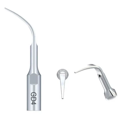 DTE Escalador Ultrasónico Puntas Plateadas GD4 - 5/Paq. Puntas de Escalado Supragingival.