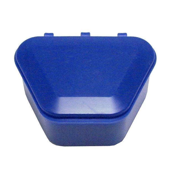 Keystone Prothesendosen - Dunkelblau, 12 Stück/Box. Prothesenspeicherdosen 1-3/4" tief.