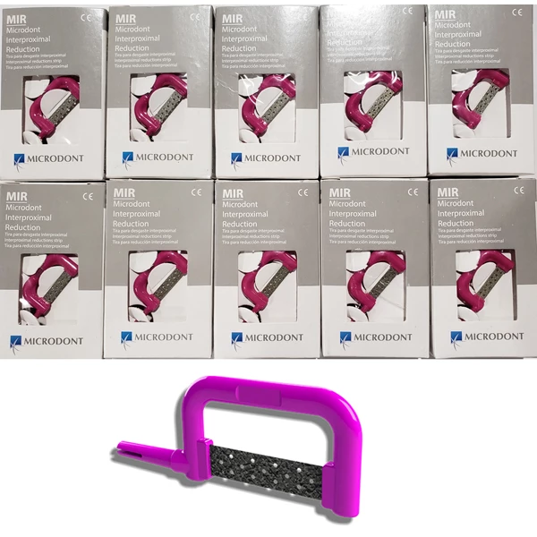 Microdont MIR Extra Coarse/Purple 0.50mm Double-Sided Diamond Strip 10/Pk