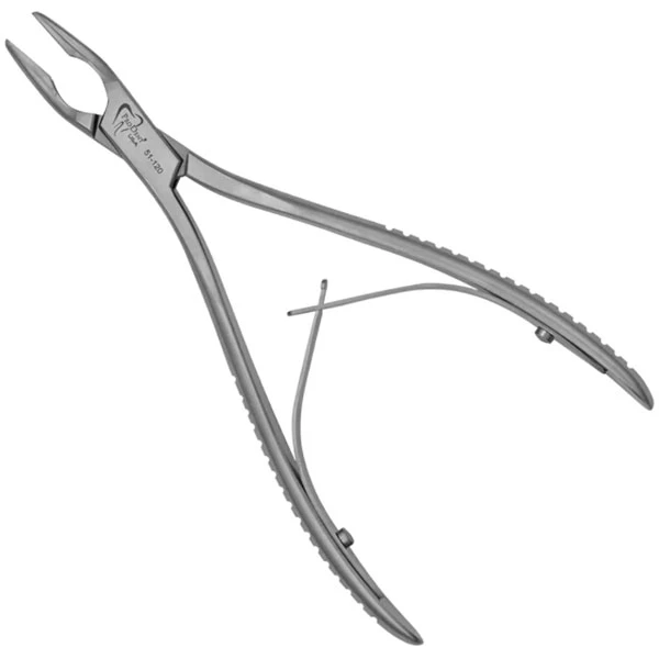 ProDent USA Rongeur a doppia curvatura da 6" con becco curvo. Apertura a doppia molla.
